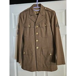 WWII US Army Air Force Uniform Coat & Pants USAAF NAMED 30x31 As Is Patches